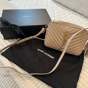 YSL Saint Laurent Beige Lou Camera Bag - EXCELLENT